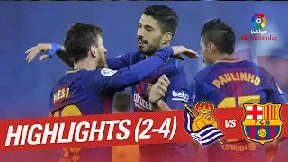 Highlights Real Sociedad vs FC Barcelona (2-4)