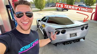 My TERRIFYING First Drive in my E85 Powered 900HP ZR1!!! *SCARIEST CAR I'VE BUILT*