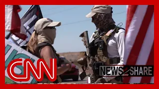 Armed Trump supporters gathered outside Phoenix FBI office