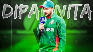 shakib al hasan•dipannita•The last world cup of shakib•whatsapp status