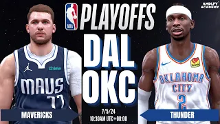 NBA PLAYOFFS GAME 1: MAVERICKS (5) vs THUNDER (1) | NBA 2K24 ULTRA REALISTIC GRAPHICS | K4RL 2K