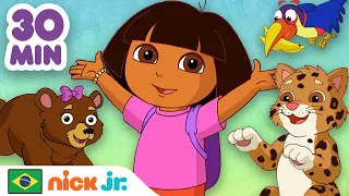 Dora the Explorer | Dora e Botas Resgatam Animais! 🐱 | Nick Jr. em Português