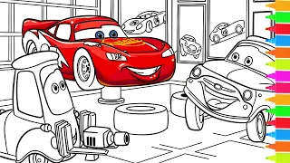 Disney Pixar Cars Lightning Mcqueen, Tuner Cars | Coloring Book Pages