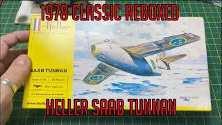 HELLER SAAB TUNNAN 1/72 SCALE KIT  (NEW BOX AND INSTRUCTIONS)