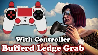GTA Online Buffered Ledge Grab Glitch with Controller - Buttons on Screen