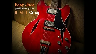 Emotional Relaxing Easy Jazz Guitar Backing Track II V I in Cmaj Smooth Jazz Jam Track