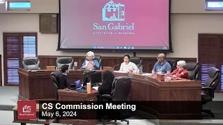 Community Services Commission Meeting - May 6, 2024 Meeting - City of San Gabriel