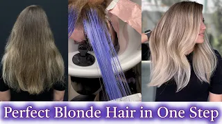 Perfect Blonde Hair in One Step