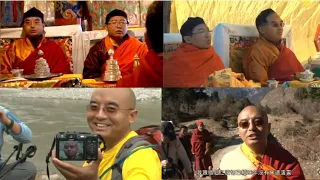 Mingyur rinpoche returning his home town Nubri Sama gau after 20 years. Gorkha Nepal.