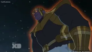 Thanos vs Thanos buster armour |avengers assemble |