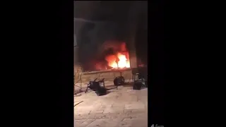 Israeli synagogue in Lod set on fire by Hamas terrorists