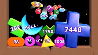 2048 DESTRUCTION BALLS - Bounce Merge Game (ASMR Numberblocks)