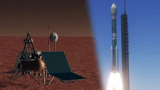 KSP: Succesful Mars Polar Lander mission cinematic (RSS/RO)