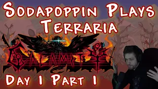 Sodapoppin Plays Terraria Calamity Mod with Friends | Day 1 Part 1