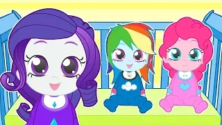 FIVE LITTLE BABIES 🎶 with the ponies | Nursery Rhymes for Toddlers