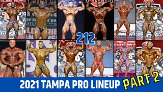 2021 Tampa Pro 212 Lineup Complete breakdown - PART 2 OF 3 - Bodybuilding TODAY Ep#32