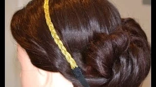 Twisted Voluminous Bohemian Updo, Romantic Updo Hairstyle, Easy Wedding Hairstyle, School Hairstyle