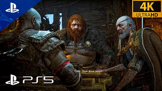 Kratos meets Thor & Odin for the first time in GOD OF WAR RAGNAROK (4K)