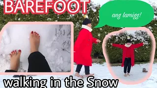 BAREFOOT WALKING IN THE SNOW CHALLENGE ACCEPTED - HEALTH BENEFITS |SNOW IN GERMANY
