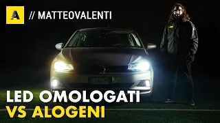 Lampade retrofit LED OMOLOGATE vs ALOGENE: quanto cambia DAVVERO? PROVA STRUMENTALE