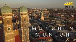 The very Best of MÜNCHEN - MUNICH from above in 4K-UHD... AERIAL VIEW BAVARIA