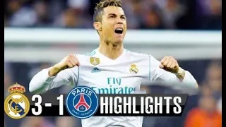 Real Madrid vs PSG 3 1   All Goals & Extended Highlights   UCL 14022018 HD