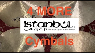 4 MORE Istanbul Agop Cymbals' Comparison (Mel Lewis, 30th Anniversary, Traditional) Part 2