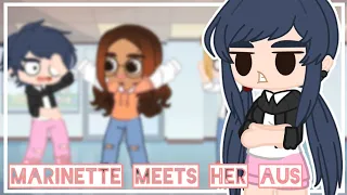 Marinette meets her AUs || Miraculous ladybug  || Gacha Club mini movie