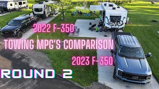 2023 Ford F350 HO Diesel towing MPG loop vs 2022 F350 Diesel  Results will surprise you!