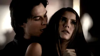 Alaric Studies The Carvings, Elena Trains With Damon - The Vampire Diaries 3x08 Scene