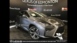 Grey 2019 Lexus RX 350 Luxury Package Review - Downtown Edmonton, AB