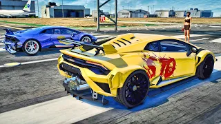 PLAYING as A Billionaire in GTA 5|| Drag Race|| Let's go to work|| 4K
