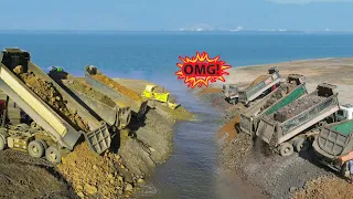 [Full-EP] OMG ! Wonderful Building Beautiful Beach Project With Komatsu Dozer and Dump Truck Process