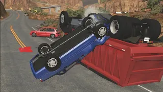 Realistic Car Crashes #46 - BeamNG Drive car speed