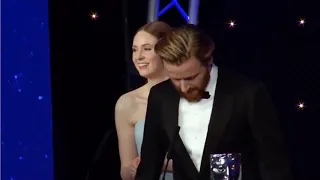 Jack Lowden accepts his first BAFTA Scotland