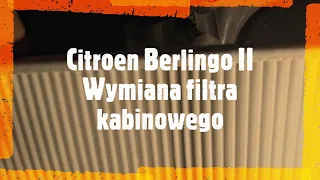 Citroen Berlingo II - Wymiana filtra kabinowego