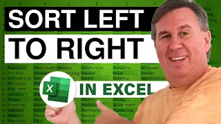 Excel - How To Sort Left To Right In Excel - Episode 1782