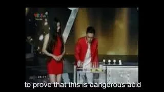 Fail magician accidentally drinks acid - live on TV