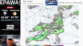 Saturday May 18th, 2024 video forecast