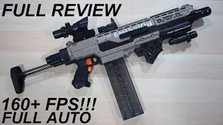 NERF Blaster YOU NEED!  EMission V6 FULL AUTO FLYWHEEL Review