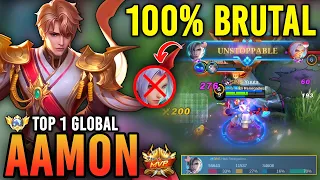 AAMON BEST BUILD AND EMBLEM 2023!! TOP 1 GLOBAL AAMON GAMEPLAY - MOBILE LEGENDS