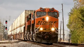 (4K) Railfanning the Bnsf Chillicothe sub 10-30-21