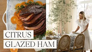 Easy Dinner Menu | Citrus Glazed Ham & Roasted Carrots | Around the Table with Shea McGee