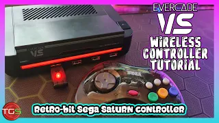 Evercade VS - Setting up a Wireless Controller (Retro-Bit Sega Saturn) Guide / Tutorial / Mapping