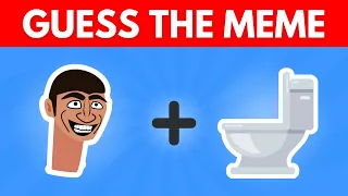 Guess the Meme by Emoji Quiz | Skibidi Toilet, One Two Buckle my Shoe, Wednesday, Skibidi Bop