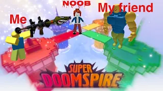 Fastest way to destroy the tower in (Super Doom Spire) I won!! Roblox video #2