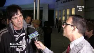 Ex Ramones Drummer Richie Ramone Talks w Eric Blair @ CBGB Movie Red Carpet 2013