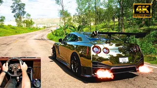 Nissan GTR NISMO Twin Turbo - Forza Horizon 5 (Steering Wheel + Shifter) Gameplay