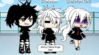 If She Doesn't want can you kiss me ? ✌😎 Wither x Skeleton 😎 GACHA MİNECRAFT