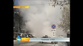 Из-за прорыва трубы было парализовано движение на нескольких центральных улицах Иркутска